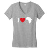 i love africa Women's V-Neck T-Shirt