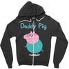 peppa pig  daddy pig Zipper Hoodie