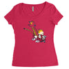 downhill Women's Triblend Scoop T-shirt