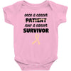 Once a Cancer Patient Now a Cancer Survivor Baby Bodysuit