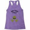 Alien Says Don't Touch My Belly Racerback Tank