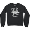 tic tac toe draw Crewneck Sweatshirt