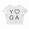 yoga heart Crop Top