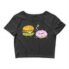 cheeseburger pranks doughnut Crop Top