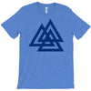 valknutr knoten der gefallenen odin nordisch symbol aspekte wotan T-Shirt