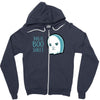 boo sheet Zipper Hoodie