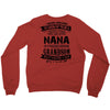 Super Cool Nana Of A Freaking Awesome Grandson Crewneck Sweatshirt
