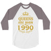 queens are born in 1990 3/4 Sleeve Shirt