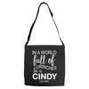 in a world full of grinches be a cindy lou who Adjustable Strap Totes