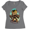 groot Women's Triblend Scoop T-shirt