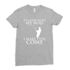 so good with my rod i make fish come Ladies Fitted T-Shirt