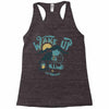 wake up and drink a coffee Racerback Tank