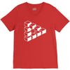 sheldon dreieck big bang theory triforce illusion 3d nerd fun usa V-Neck Tee