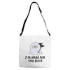 im here for the boos (2) Adjustable Strap Totes
