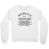 world's most amazing husband greeting Crewneck Sweatshirt