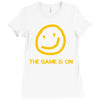 the game is on Ladies Fitted T-Shirt