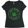 don't worry be happy Women's Triblend Scoop T-shirt