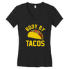 body by tacos funny Women's V-Neck T-Shirt