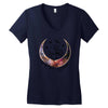 Space Skeleton Women's V-Neck T-Shirt