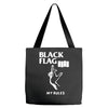 black flag Tote Bags