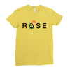 Rose Ladies Fitted T-Shirt