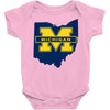 ohio for michigan Baby Bodysuit