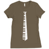 piano tie Ladies Fitted T-Shirt