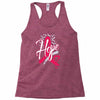breast cancer awareness hope ribbon heart Racerback Tank