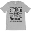 legends were born in october genuıne 1996 qualıty one kind of aged l T-Shirt