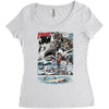 hook jaw 1, ideal gift or birthday present Women's Triblend Scoop T-shirt