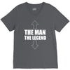 the man the legend funny V-Neck Tee