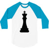 Chess King and Pawn 3/4 Sleeve Shirt