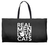 real men love cats (4) Weekender Totes