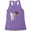 Astronaut Celebrating Independence  Day at 1776 Racerback Tank