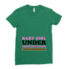 Baby Girl Under Construction Ladies Fitted T-Shirt