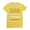 ugly christmas father Ladies Fitted T-Shirt