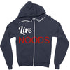 live noods Zipper Hoodie