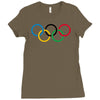 olympic rings Ladies Fitted T-Shirt