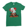 happy halloween clown Ladies Fitted T-Shirt