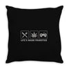 life's major priorities Throw Pillow