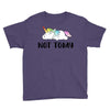 Unicorn Says Not Today Youth Tee