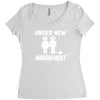 under new management stag night wedding mens Women's Triblend Scoop T-shirt