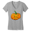 pumpkin pi Women's V-Neck T-Shirt