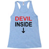 devil inside Racerback Tank