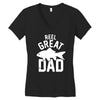 reel great dad Women's V-Neck T-Shirt