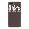 peace love rock funny iPhone 7 Plus Case
