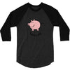 happy pig 3/4 Sleeve Shirt