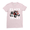 plays with trucks family matching Ladies Fitted T-Shirt