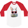 Easter Bunny Face Too Hip To Hop 3/4 Sleeve Shirt
