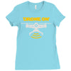 drone on Ladies Fitted T-Shirt